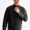 Biker jacket - faux leather black