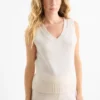 Slipover with cashmere content - wool blend cremewhite