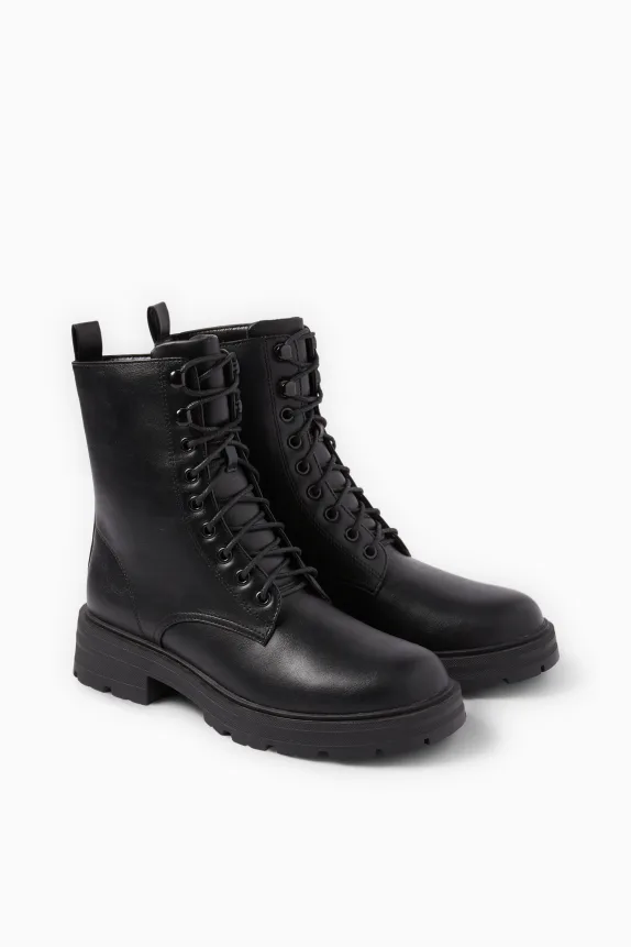 Ankle boots - faux leather black