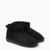 Ankle boots - faux suede black