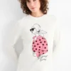 Long sleeve top - regular fit white