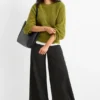Palazzo jeans - high waist black