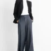 Palazzo jeans - high waist denim-dark blue
