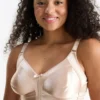 Non-wired minimiser bra - shiny beige