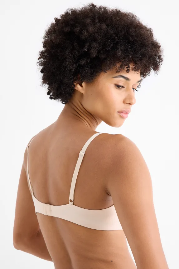 Underwire bra - FULL COVERAGE - padded - LYCRAÂ® light beige