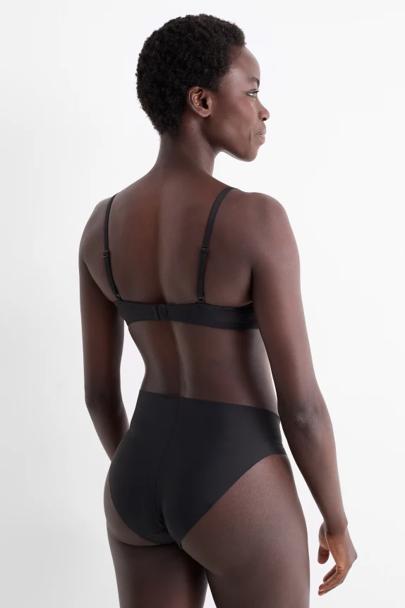 Underwire bra - FULL COVERAGE - padded black