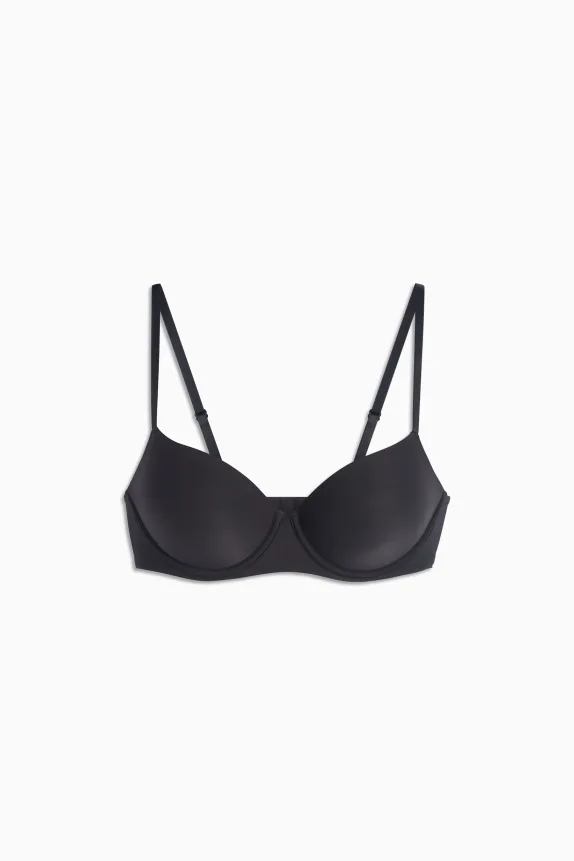 Underwire bra - FULL COVERAGE - padded black