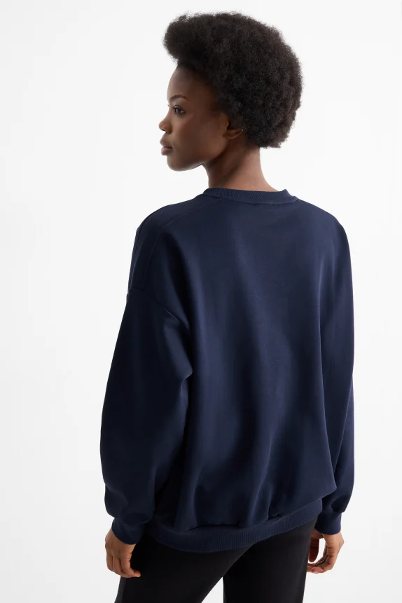 Oversized sweatshirt dark blue