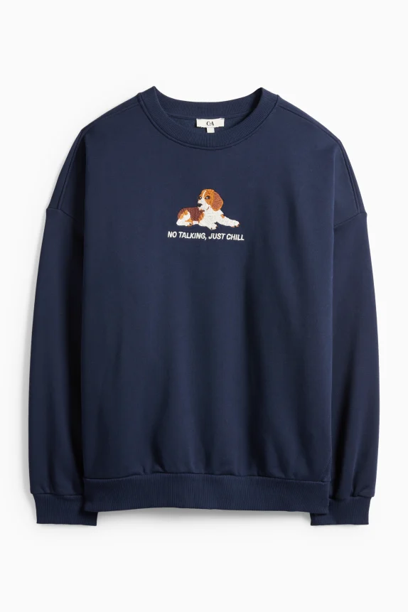 Oversized sweatshirt dark blue