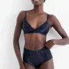 Bralette - padded dark blue