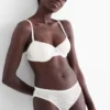 Underwire bra - DEMI - padded white