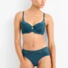 Underwire bra - DEMI - padded dark green