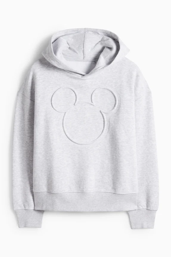 Hoodie - Mickey Mouse light gray-melange