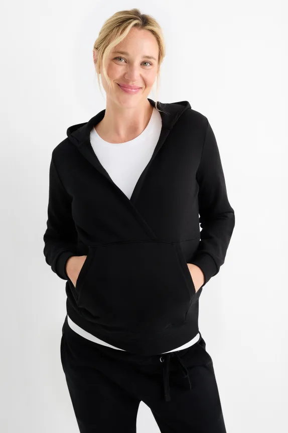 Nursing hoodie black