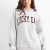 Hoodie - oversized light gray-melange