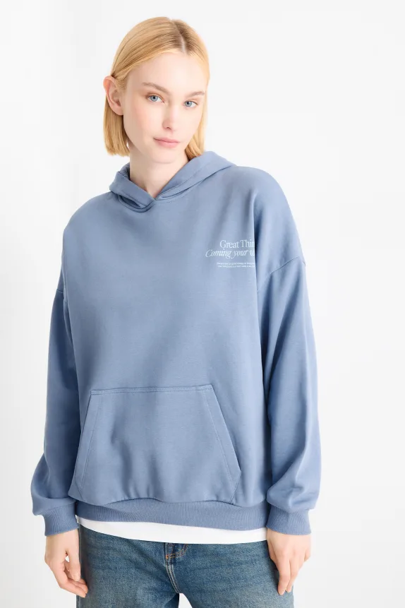 Hoodie light blue