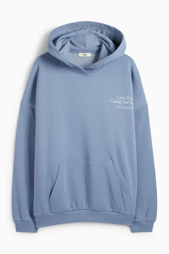 Hoodie light blue
