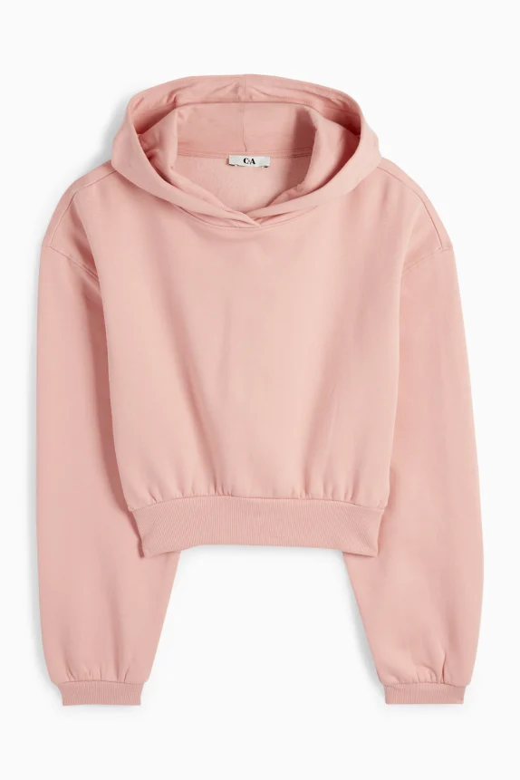 Cropped hoodie rose