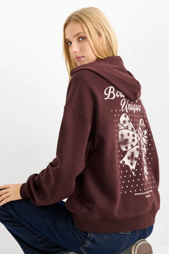 Hoodie dark red