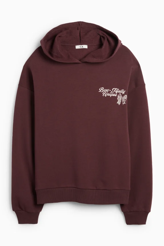 Hoodie dark red