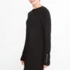 Knitted dress black