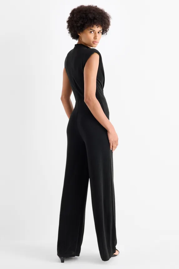 Jumpsuit - shiny black