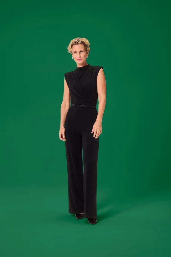 Jumpsuit - shiny black