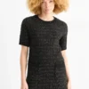 BouclÃ© dress - straight fit black