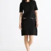 Knitted dress black