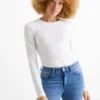 Multipack of 2 - long sleeve top - slim fit white