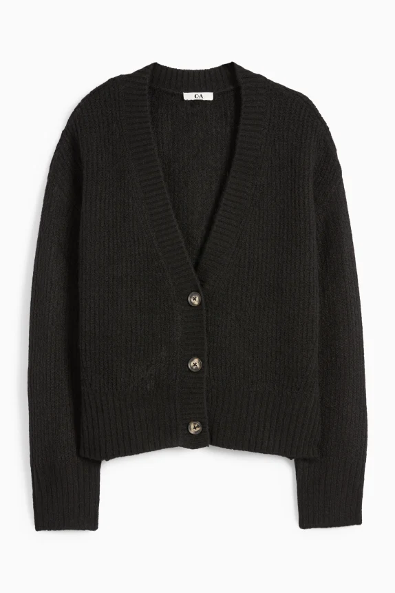 Cardigan - ribbed black