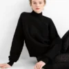 Jumper - cable knit pattern black