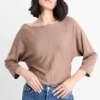 Fine knit jumper brown