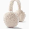 Teddy fur earmuffs creme