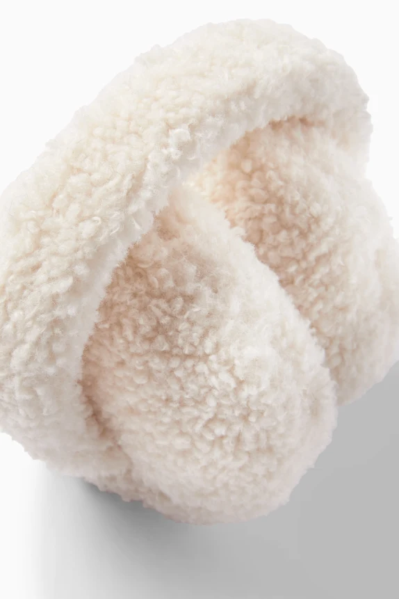 Teddy fur earmuffs creme