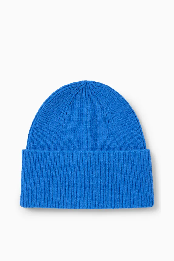 Hat - ribbed blue
