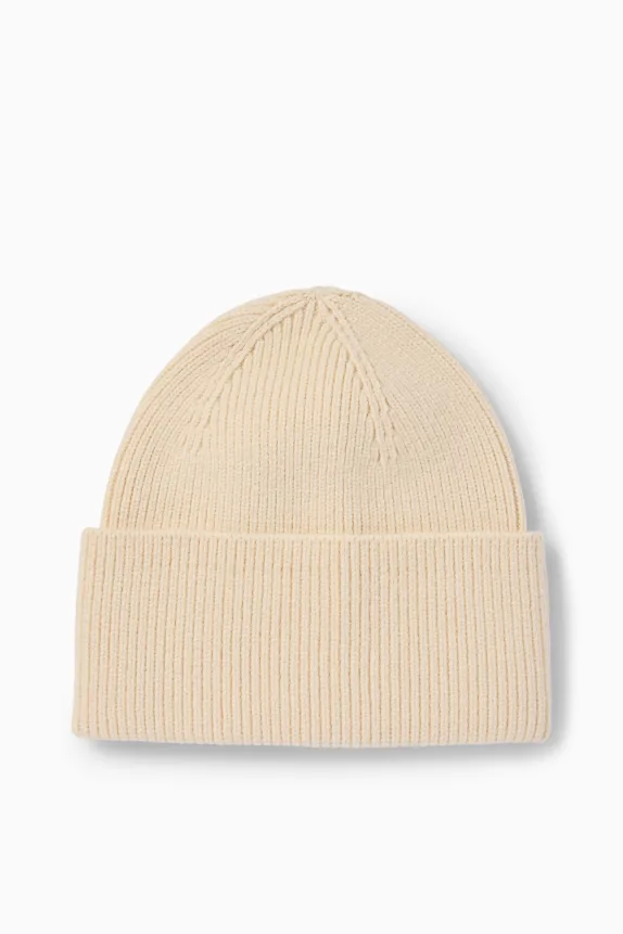 Hat - ribbed cremewhite