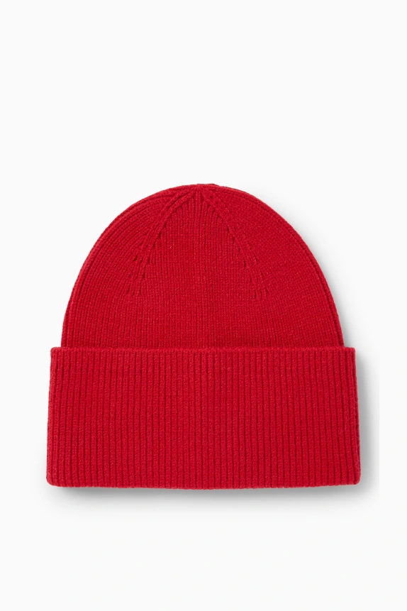 Hat - ribbed red