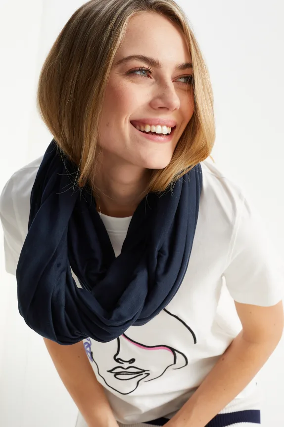 Snood dark blue