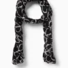 Scarf - floral black