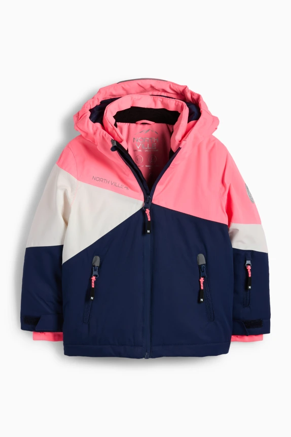 Ski jacket - waterproof neon pink