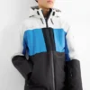 Ski jacket with hood - waterproof blue