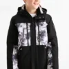 Ski jacket with hood - waterproof black