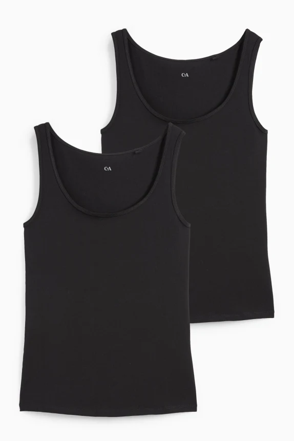 Multipack of 2 - top black