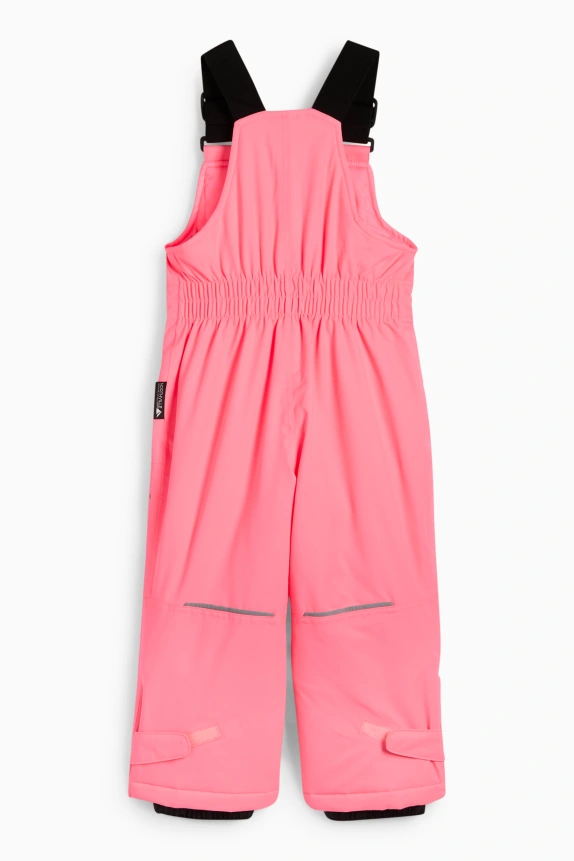 Ski pants - waterproof neon pink