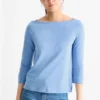 Long sleeve top - regular fit blue