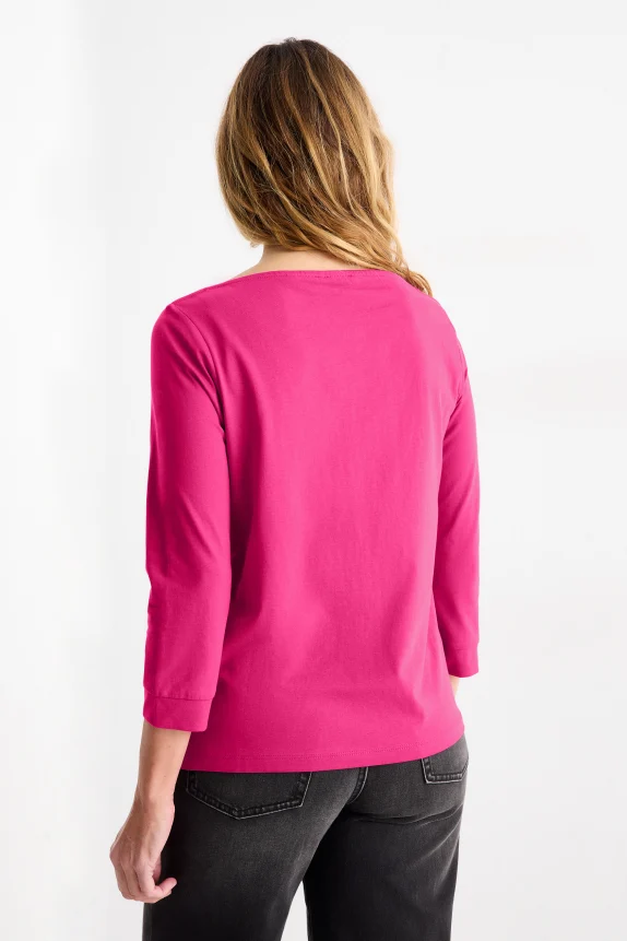 Long sleeve top - regular fit pink