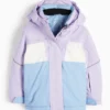 Ski jacket with hood - waterproof light violet
