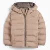 Quilted jacket with hood - water-repellent beige