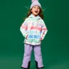 Ski jacket with hood - waterproof - patterned white